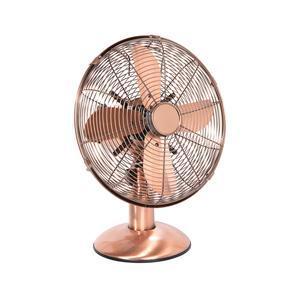 Ventilateur de table - H 30 cm - Cuivre - UPTECH