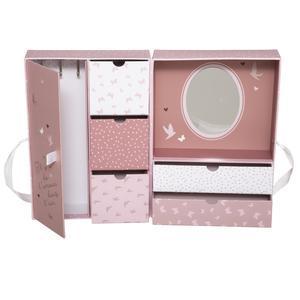 Coiffeuse Liberty - 20 x H 28 x 12 cm - Rose