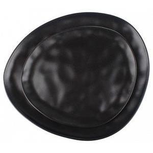 Assiette plate Galet - ø 30 cm - Noir