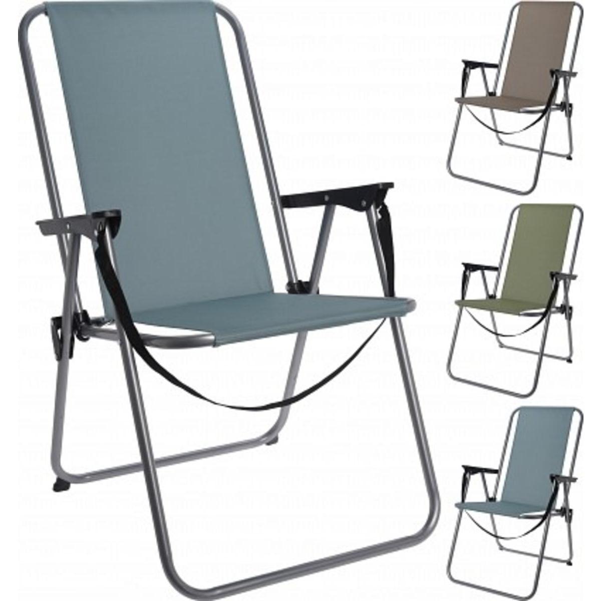 Chaise de camping - 45 x L 84 x H 45 cm - Différents modèles