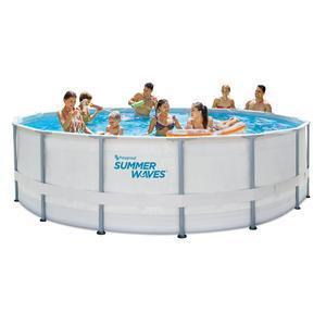 Kit complet piscine tubulaire ronde - ø 488 x H 122 cm - SUMMER WAVES