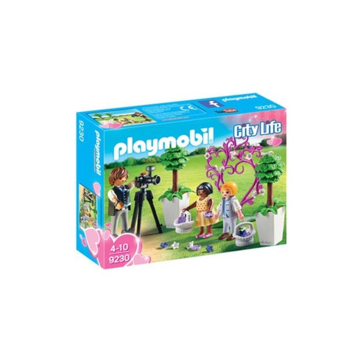 Photographe de mariage + enfants d'honneur City Life - L 14.2 x H 18.7 x l 4.7 cm - Multicolore - PLAYMOBIL