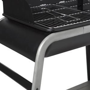 Barbecue à charbon Neka Azur pro - L 120 x l 58.5 x H 95 cm - Noir, gris