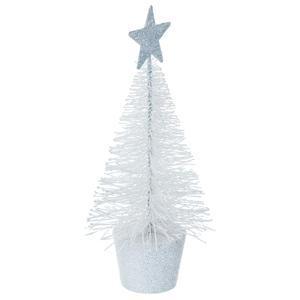 Sapin de table paillette blanc