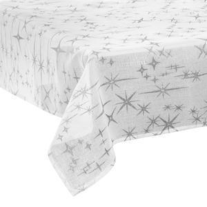 Nappe canevas Étoile - L 360 x l 140 cm - Différents modèles - Blanc - ATMOSPHERA