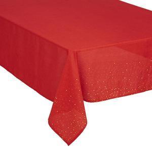 Nappe tissee avec des strass - 140 x 360 cm - rouge