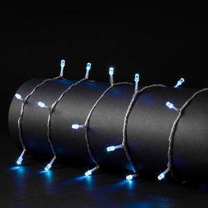 Guirlande exterieur diamant 150 LED bleu fil transparent 8 fonctions