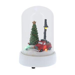 Cloche de Noël animée avec pick-up - ø 11.5 x H 19 cm - Multicolore - FAIRY STARS