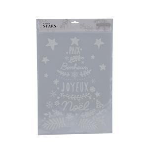 Adhésif Sapin de Noël - 28.5 x L 40 cm - Blanc - FAIRY STARS