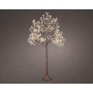 Arbre fleuri lumineux - H 150 cm - Marron, blanc chaud