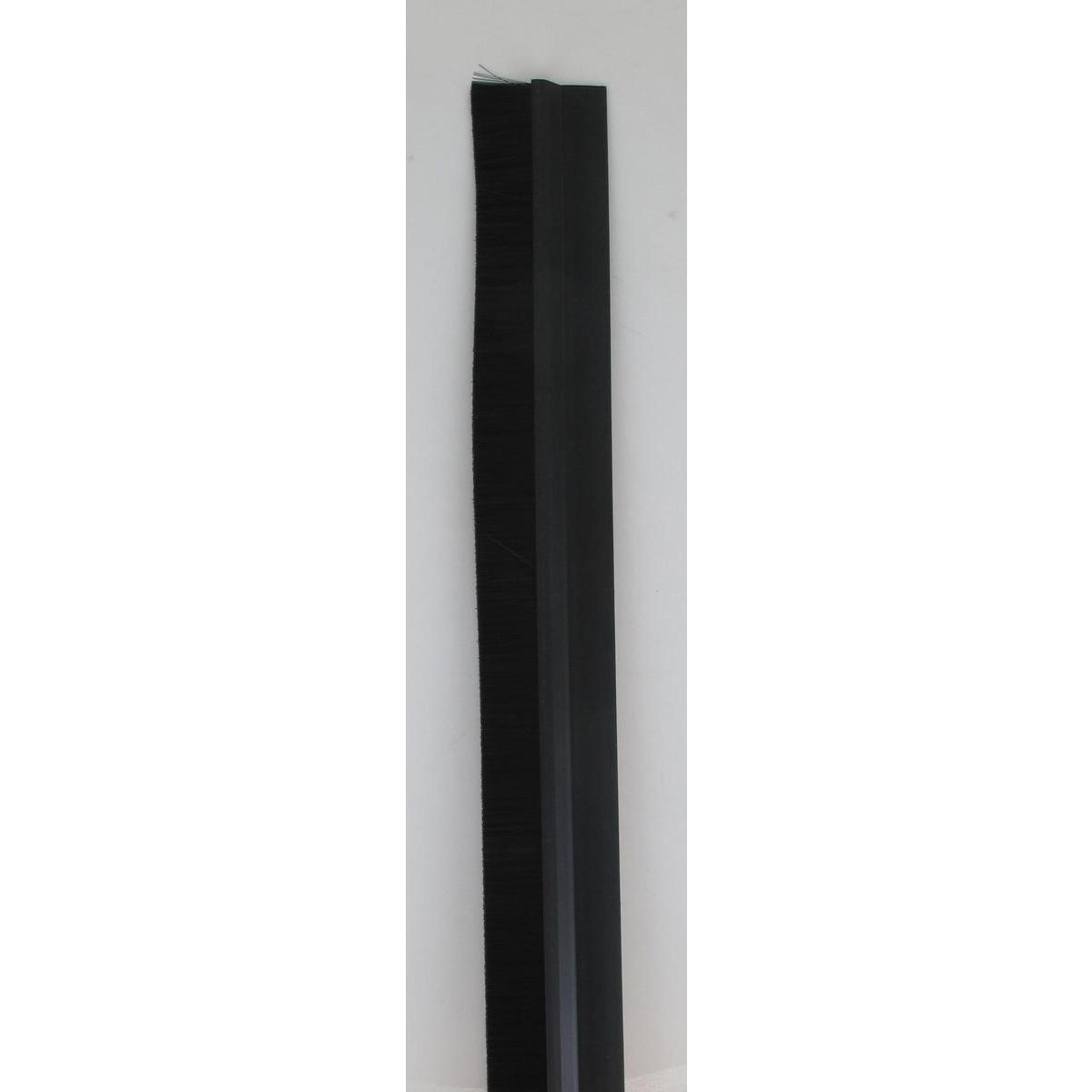 Bas de porte adhésif brosse 93 cm - Noir