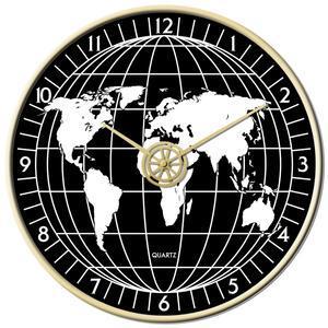 Horloge carte du monde - ø 30 cm - K.KOON