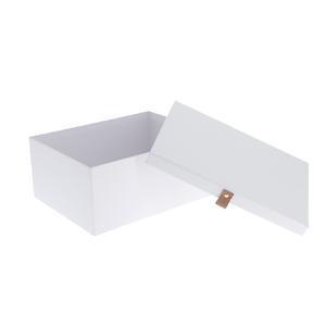 Boîte de rangement - 29 x 21 x H 12.5 cm - Blanc - K.KOON