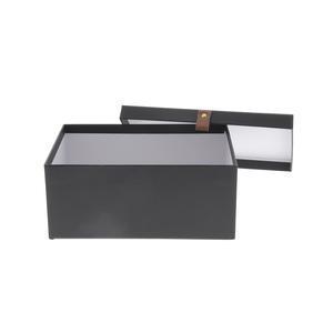 Boîte de rangement - 27 x 19 x H 11.5 cm - Noir - K.KOON