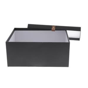Boîte de rangement - 31 x 23.5 x H 13.5 cm - Noir - K.KOON