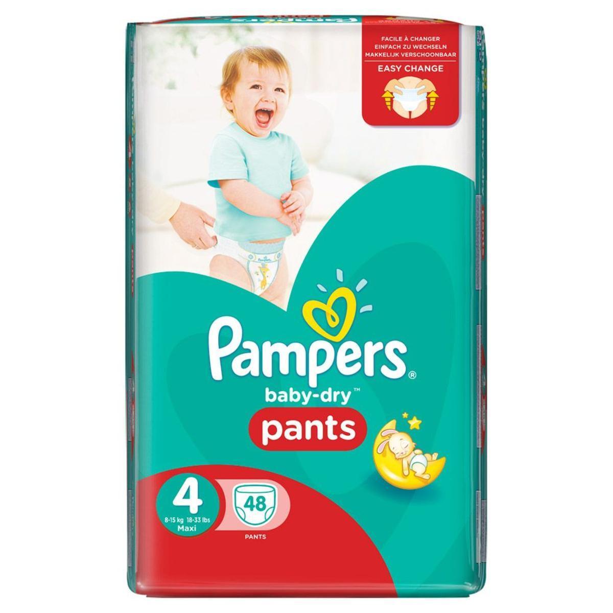 Couches Baby Dry - 48 lingettes - PAMPERS