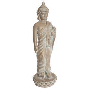 Bouddha debout - ø 23 x H 74 cm - Beige - ATMOSPHERA
