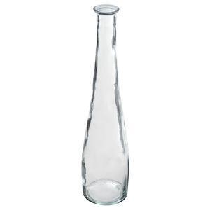Vase long verre recyclé transparent H 80