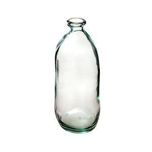Vase bouteille verre recyclé transparent H 51