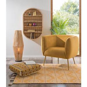 Lanterne bambou - ø 27 x H 73 cm - Beige - ATMOSPHERA