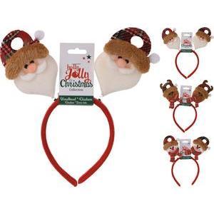 DIADEME DECO NOEL PELUCHE 25CM