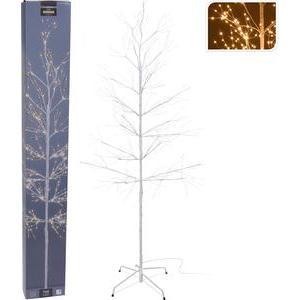 Bouleau Hivernal lumineux - H 180 cm - Blanc chaud