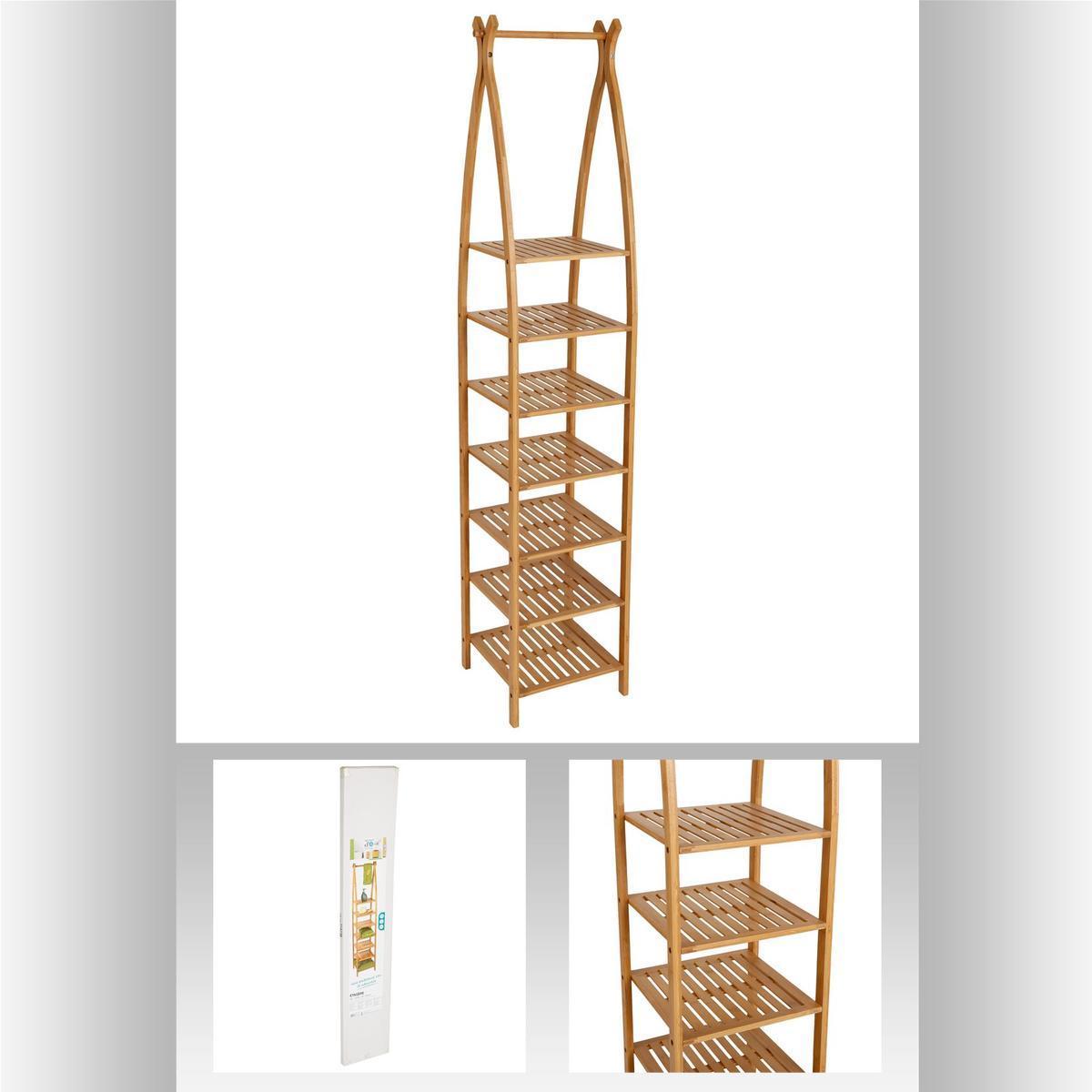 Etagere arquee 7 niveaux bambou