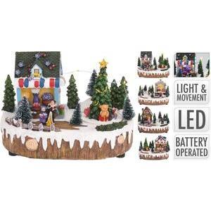 Scène de Noël - Différents modèles - 24 x 16 x 17 cm - Multicolore