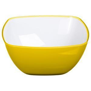 Saladier square jaune 25 cm