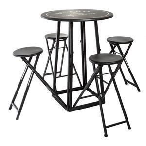 Table + 4 chaises ø 77,5 cm