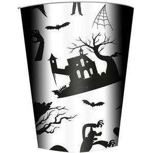 GOBELETS 25CL X8 HAUNTED HOUSE