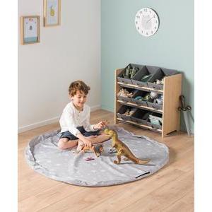 Tapis sac à jouer - ø 135 cm - Différents modèles - Gris, blanc - MINI K.KOON