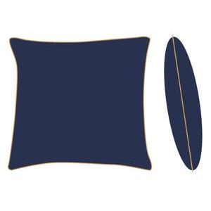 Coussin à biais - L 50 x l 50 cm - Différents modèles - Bleu nuit - K.KOON