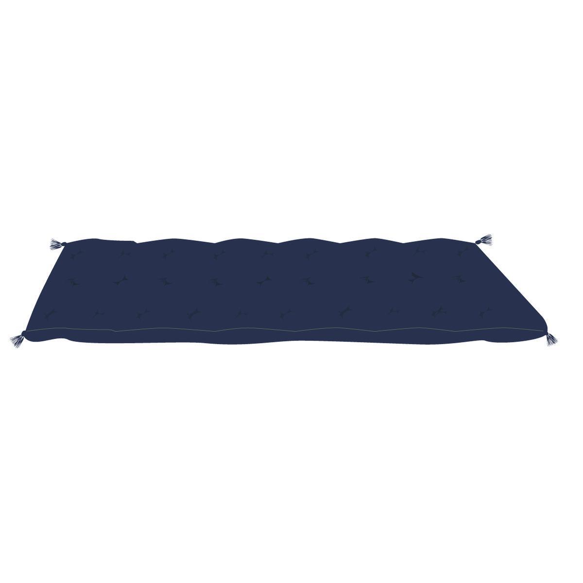 Coussin de sol long - 120 x 60 cm - Bleu - K.KOON