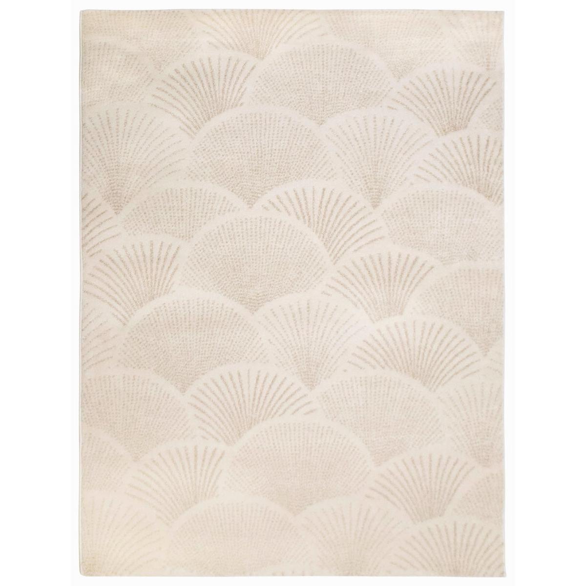 Tapis Art déco - L 150 x l 100 cm - Différents modèles - Beige