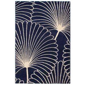 Tapis Fleuri - L 200 x l 150 cm - Différents modèles - Bleu