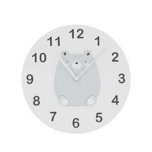 Horloge ours ou lapin - ø 30 x H 3.5 cm - Différents modèles - Rose, gris, blanc - MINI K.KOON