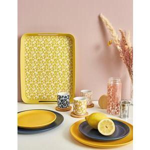 Assiette plate Baya - ø 26.5 cm - Jaune moutarde