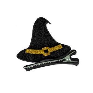 Barrette chapeau de sorcière - Noir - PARTYPRO