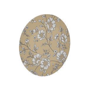 Toile imprimée ronde motifs floraux - ø 40 x H 2 cm - Différents modèles - Orange, multicolore - K.KOON