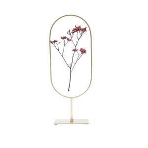Décoration fleurs séchées à poser effet miroir - L 12 x H 30 x l 7 cm - Différents modèles - Cuivre, transparent - K.KOON