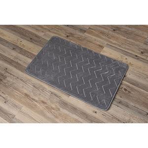 Tapis à mémoire de forme - Différents coloris - L 50 x l 80 cm - Gris