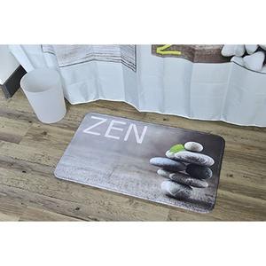 Tapis microfibre imprimé Zen II - L 75 x l 45 cm - Multicolore