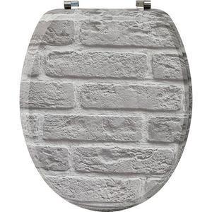 Abattant WC briques - Gris