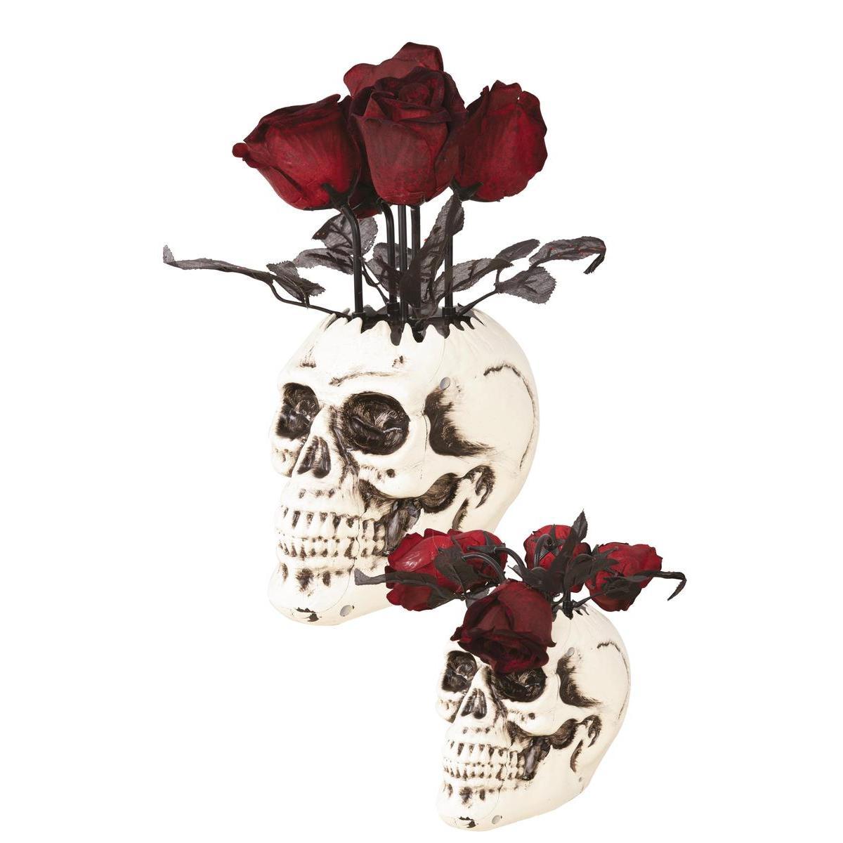 Vase crâne avec fleurs - PTIT CLOWN