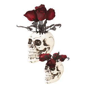 Vase crâne avec fleurs - PTIT CLOWN