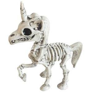 Squelette licorne - 18 cm - Blanc