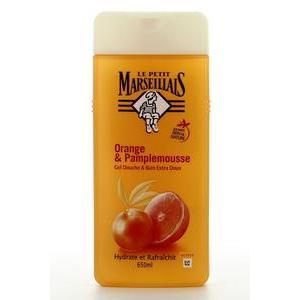Gel douche & bain extra doux - 650 ml - Senteur Orange/ Pamplemousse - LE PETIT MARSEILLAIS