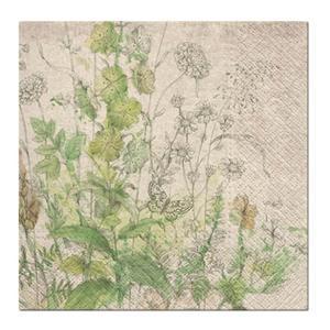 SERVIETTE AQUARELLE 33*33/20