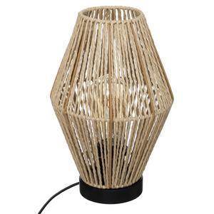 Lampe en corde Aissa - H 32 cm - Beige - ATMOSPHERA